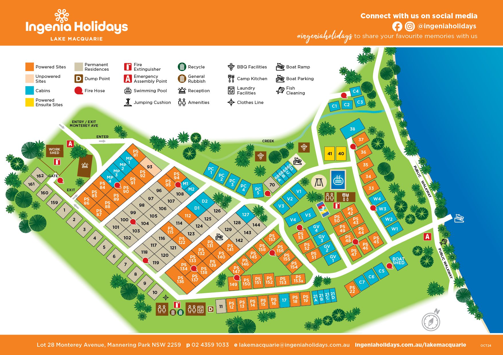 Lake Macquarie Park Map