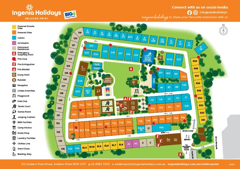 Soldiers Point Park Map