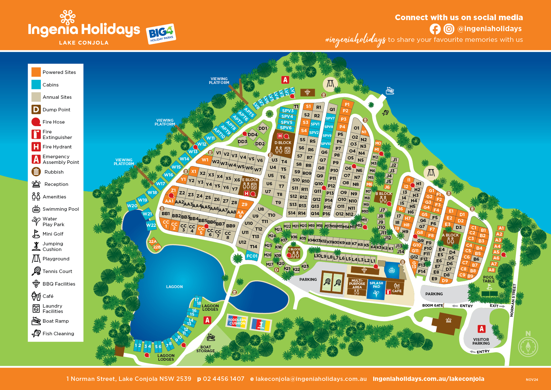 Lake Conjola Park Map