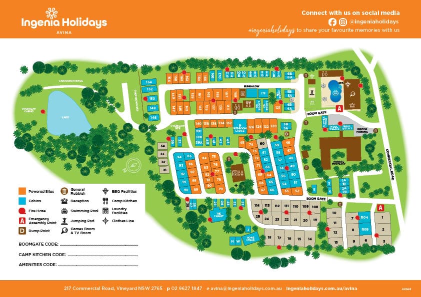 Avina Park Map