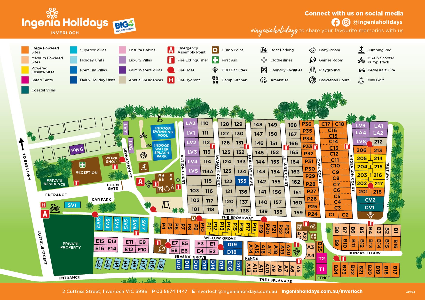 Inverloch  Park Map